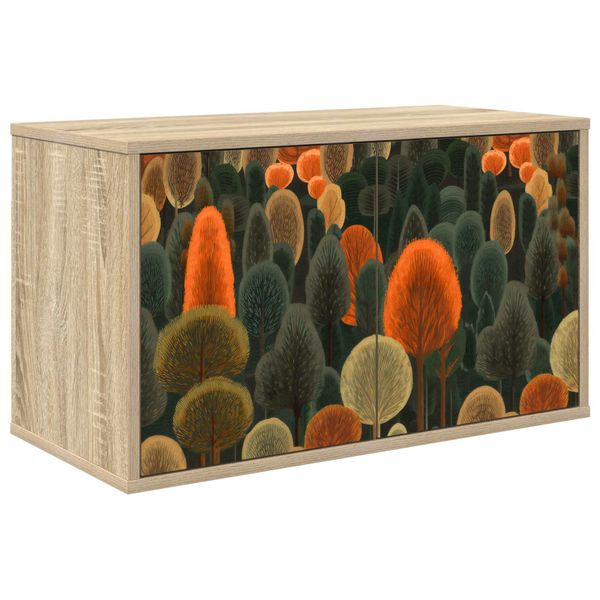 vidaXL Nástenný TV kabinet ZAANDAM 69 x 33 x 40 cm Dub sonoma