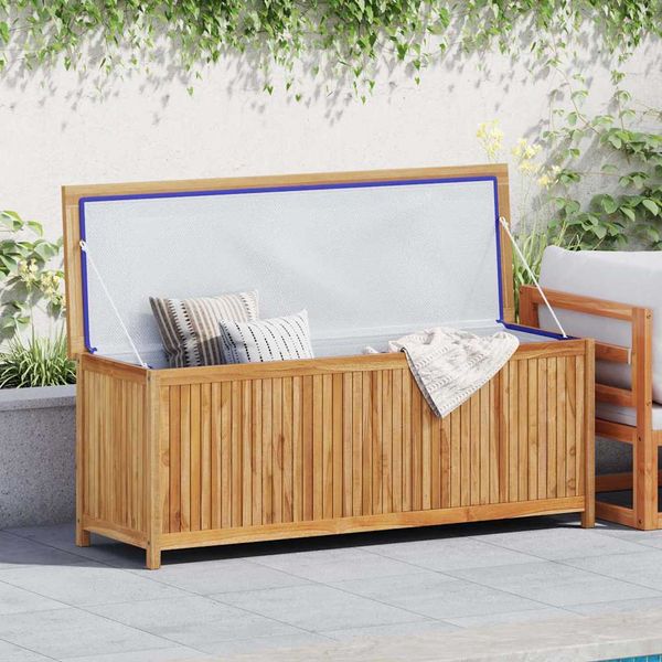 vidaXL Záhradný úložný box 150x50x58 cm masívne teakové drevo