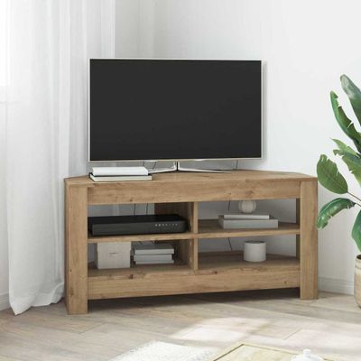 vidaXL RohováTVskriňa 102 x 40,5 x 45 cm Remeselný dub