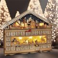 Solight 1V258 LED vianočná dekorácia adventný kalendár - horská chata
