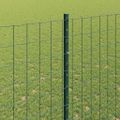 vidaXL Euro oplotenie s pilierom 10 x 1,6 m PVC potiahnutá oceľ Zelená