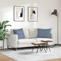 vidaXL Vankúše na pohovku 2 pcs Modrá 70 x 50 cm Kordúrová tkanina