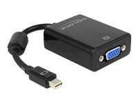 Adaptér DisplayPort - Mini DisplayPort (samec) na HD-15 (VGA) (samica) - 18 cm - čierna