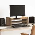 vidaXL Stojan na monitor dub artisian 50x27x20 cm kompozitné drevo