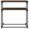 vidaXL Konzolový stolík hnedý dub 75x35,5x75 cm kompozitné drevo