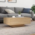 vidaXL konferenčný stolík s LED osvetlením dub sonoma 85x55x31 cm