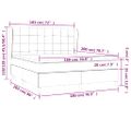 vidaXL Posteľný rám boxsping s matracom tmavozelený 180x200 cm zamat