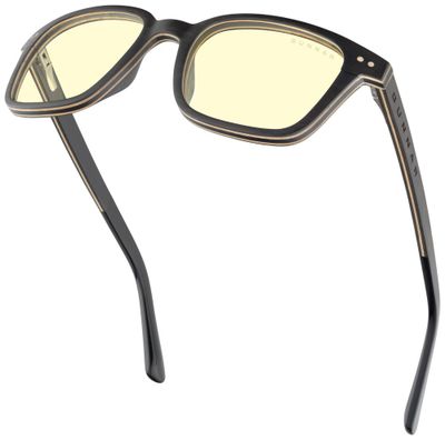 GUNNAR kancelárske/herné okuliare MUIR EBONY * jantárové sklá * BLF 65 * GUNNAR focus Okuliare, kancelárske, herné, hnedé obrúčky, jantárové sklá