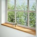 vidaXL Okenný parapet 2 ks svetlohnedá 160x30x2 cm dubový masív