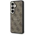 Puzdro Guess 4G Embossed Ring MagSafe pre Samsung Galaxy S26 Plus hnedá