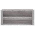 vidaXL Regál na topánky sivý dub sonoma 100x35x45 cm spracované drevo