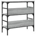vidaXL Konzolový stolík sivý sonoma 75x32x75 cm kompozitné drevo