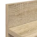 vidaXL Vešiak na stenu Nástenná montáž Sonoma dub 60 x 10,5 x 18 cm