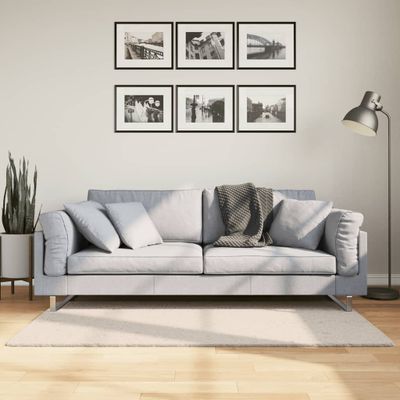 vidaXL Koberec HUARTE krátky vlas mäkký a umývateľný béžový 80x150 cm