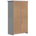 vidaXL Šatník BODO sivý 99x53,5x173 cm masívna borovica
