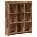 vidaXL Knižnica Staré drevo 87,5 x 30 x 111 cm Kompozitné drevo