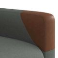 vidaXL Elektrické masážne sklápacie kreslo tmavosivé látka