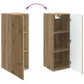 vidaXL Nástenná skrinka 33 x 34,5 x 90 cm Kompozitné drevo Dub artisan