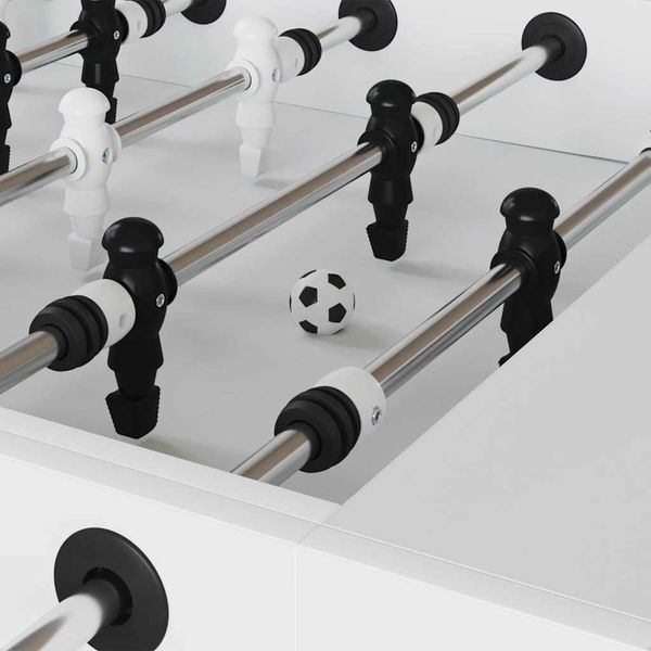 vidaXL Stolné futbaly 12 pcs Biela 3,6 x 3,6 cm Polypropylén