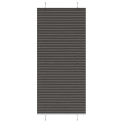 vidaXL plisovaná roleta čierna 85x200 cm Šírka látky 84,4 cm
