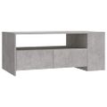 vidaXL Konferenčný stolík betónový sivý 102x55x42 cm kompozitné drevo