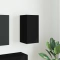 vidaXL TV nástenná skriňa 30 x 31 x 60 cm Čierna Kompozitné drevo