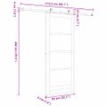 vidaXL Posuvné dvere ORKDAL Prírodná 83 x 202 cm