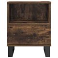 vidaXL Nočné stolíky 2 ks dymový dub 40x35x50 cm kompozitné drevo
