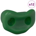 vidaXL Lezecká chytka 12 ks Zelená 100 x 67 x 43 mm PP