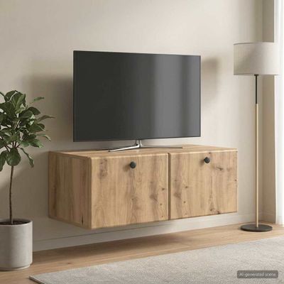 vidaXL Nástenná TV skrinka 78,5 x 41 x 30 cm Dub artisan