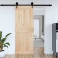 vidaXL Dvere NARVIK 85 x 210 cm Masívne borovicové drevo (neupravené)