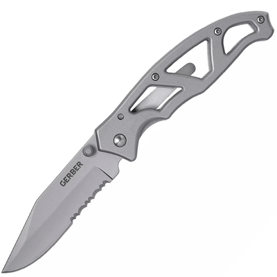 Gerber 31-003627 Paraframe I Part. Serrated vreckový nôž 7,5 cm, celooceľový
