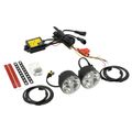 Svetlá denného svietenia 4 HIGH POWER LED 12 V/24 V (kruhové 70 mm)