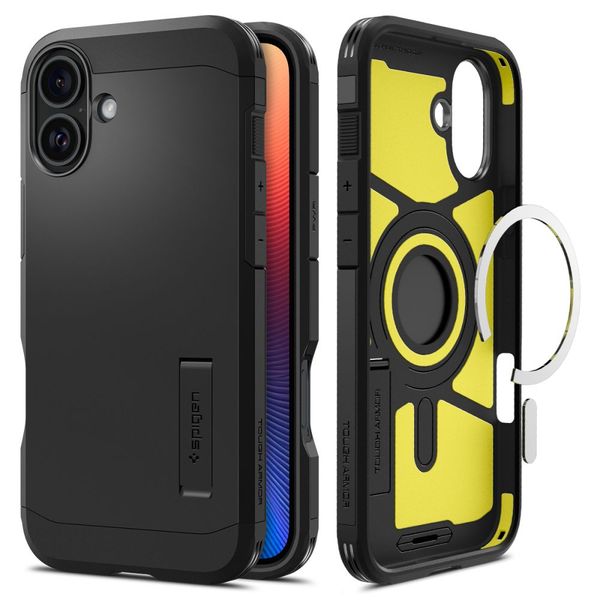 Spigen Tough Armor Mag Magsafe puzdro pre iPhone 16 6,1" čierna