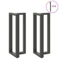 vidaXL Nohy barového stola v tvare T, 2 ks, antracitové, 50x35x(100-101) cm, oceľ