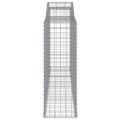 vidaXL Oblúkové gabionové koše 25 ks 300x50x140/160 cm pozink. železo