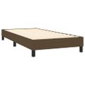 vidaXL Posteľný rám s boxspringom tmavohnedá 100x200 cm látka