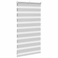vidaXL Zebra roleta svetlosivá 90x100 cm šírka látky 85,9 cm polyester