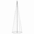 vidaXL Vianočný stromček, kužeľ, 330 LED, farebné svetlo 100x300cm