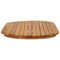 vidaXL Vrchná doska 100 x 50 x 3,5 cm Oválny Husté teakové drevo