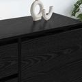 vidaXL TV skrinka 100 x 36 x 49.5 cm Čierny dub Kompozitné drevo