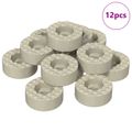 vidaXL Podložky na nohy stoličky 12 ks Priehľadná Ø 15 x 16 mm PVC