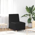 vidaXL Bezrúčková modulárna sofa jednotka 2 ks Čierna Umelá koža