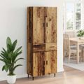vidaXL Highboard 2 ks Staré drevo 69,5 x 34 x 180 cm Kompozitné drevo