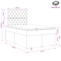 vidaXL Posteľ boxspring s matracom Tmavozelená 120 x 200 cm Zamat