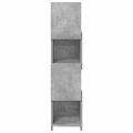 vidaXL Rohová skrinka 25,5x25x102cm Kompozitné drevo Betónová šedá