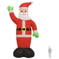 vidaXL Nafukovací vianočný Santa Claus s LED 1000 cm