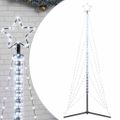 vidaXL LED vianočný stromček 525 LED studená biela 302 cm