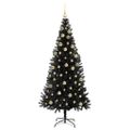 vidaXL Vianočný stromček Čierna 180 cm PVC
