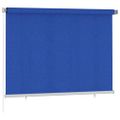 vidaXL Vonkajšia zatemňovacia roleta 205 (Š) x 140 (V) cm modrá HDPE